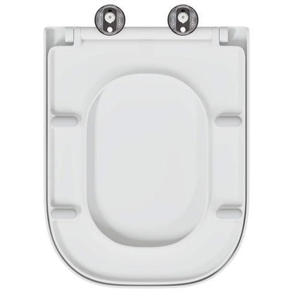 vidaXL Toilet Seat White 47.5 x 35 x 3.6 cm Duroplast
