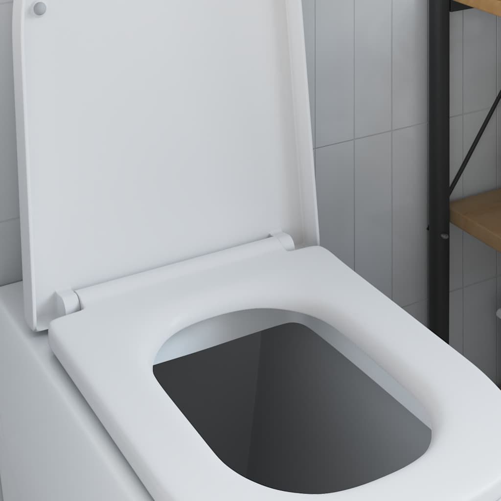 vidaXL Quick Release Toilet suitable for Seat White 44.5 x 35 x 3.6 cm