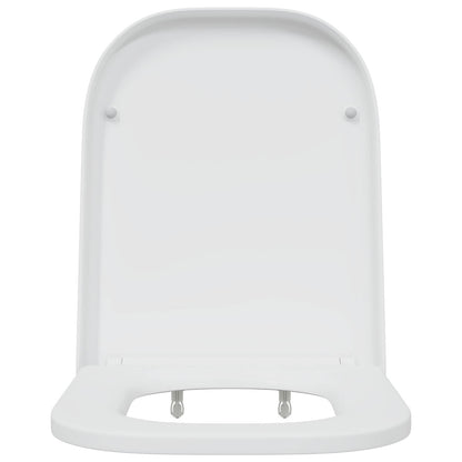 vidaXL Toilet Seat White 47.5 x 35 x 3.6 cm Duroplast