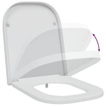 vidaXL Quick Release Toilet suitable for Seat White 44.5 x 35 x 3.6 cm