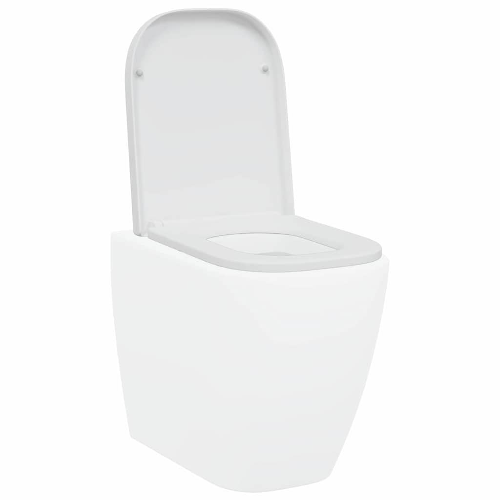 vidaXL Quick Release Toilet suitable for Seat White 44.5 x 35 x 3.6 cm