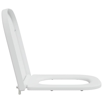 vidaXL Toilet Seat White 47.5 x 35 x 3.6 cm Duroplast