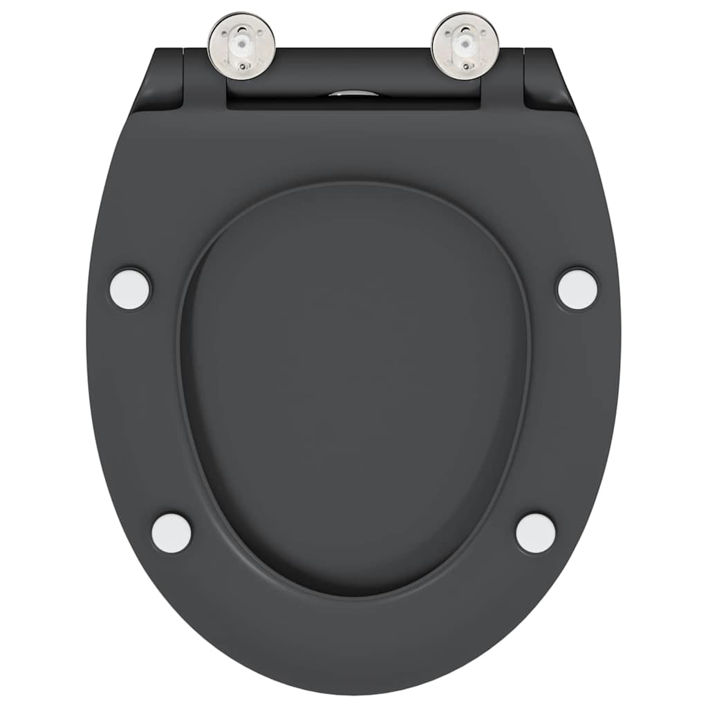 vidaXL Quick Release Toilet suitable for Seat Anthracite