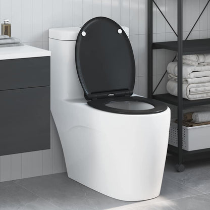 vidaXL Quick Release Toilet suitable for Seat Black