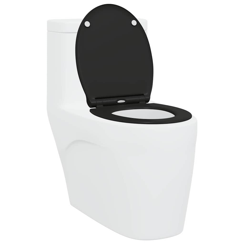 vidaXL Quick Release Toilet suitable for Seat Black