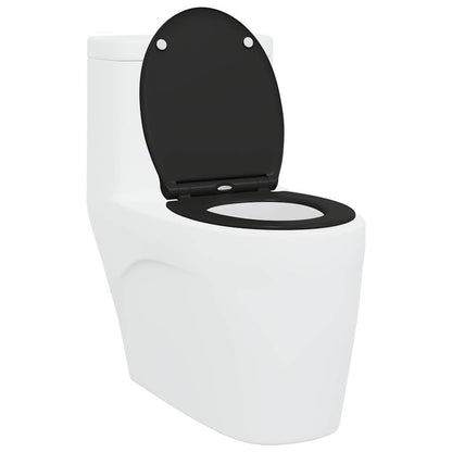 vidaXL Quick Release Toilet suitable for Seat Black