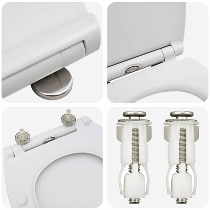 vidaXL Quick Release Toilet suitable for Seat White
