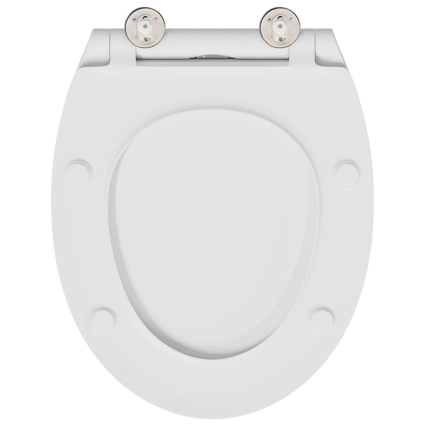 vidaXL Toilet Seat White 45.5 x 37.5 x 3.8 cm Duroplast