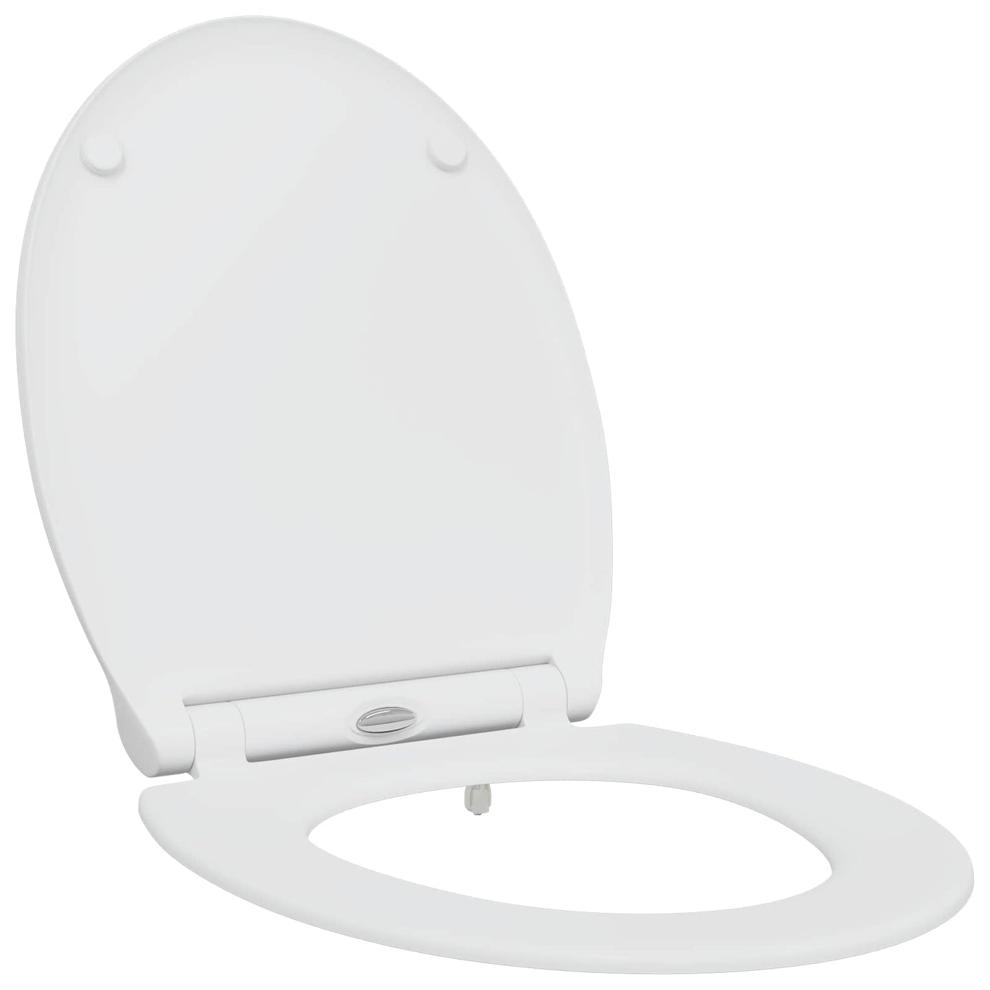 vidaXL Toilet Seat White 45.5 x 37.5 x 3.8 cm Duroplast