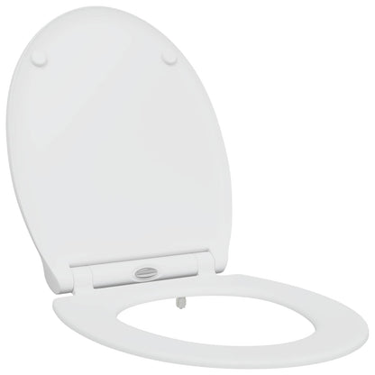vidaXL Toilet Seat White 45.5 x 37.5 x 3.8 cm Duroplast