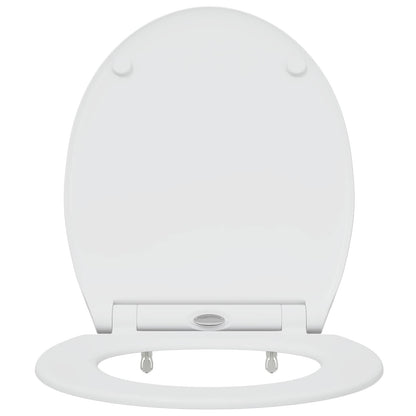 vidaXL Toilet Seat White 45.5 x 37.5 x 3.8 cm Duroplast