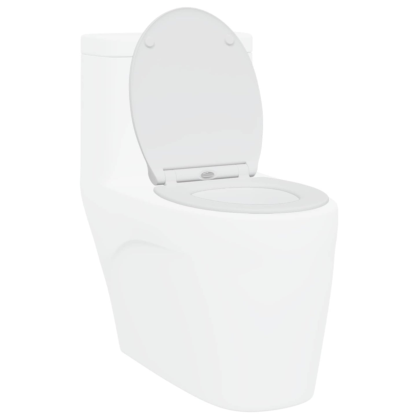 vidaXL Toilet Seat White 45.5 x 37.5 x 3.8 cm Duroplast