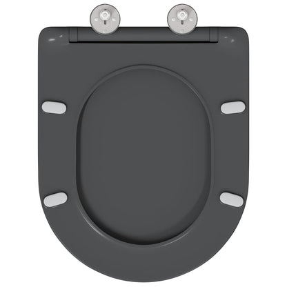 vidaXL Quick Release Toilet suitable for Seat Anthracite