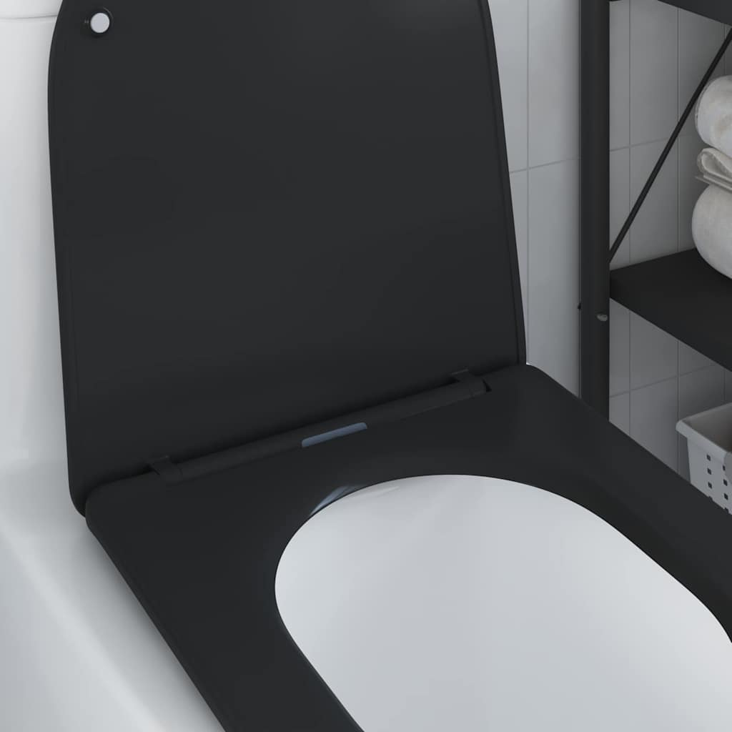 vidaXL Quick Release Toilet suitable for Seat Black 44 x 36.4 x 3.4 cm