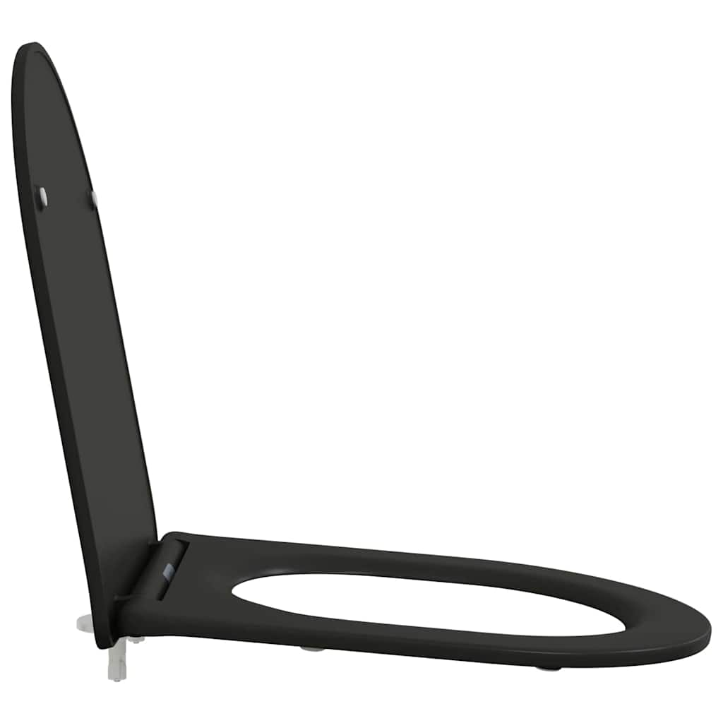 vidaXL Quick Release Toilet suitable for Seat Black 44 x 36.4 x 3.4 cm