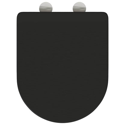 vidaXL Quick Release Toilet suitable for Seat Black 44 x 36.4 x 3.4 cm