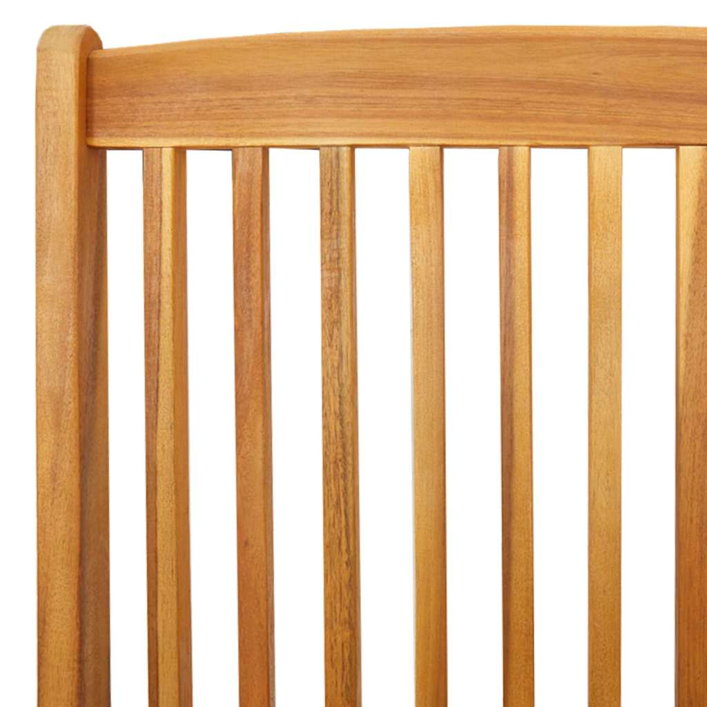 vidaXL Folding Chair 6 pcs White 49 x 57.5 x 92cm Solid Acacia wood