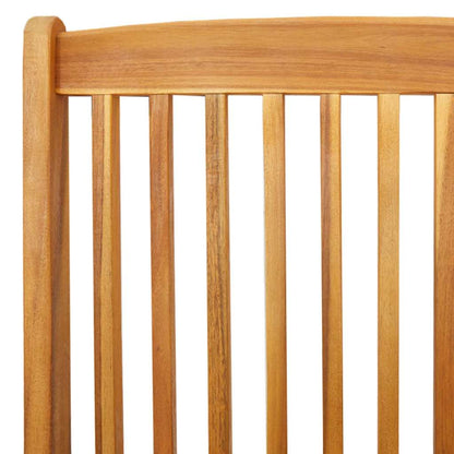 vidaXL Folding Chair 6 pcs White 49 x 57.5 x 92cm Solid Acacia wood