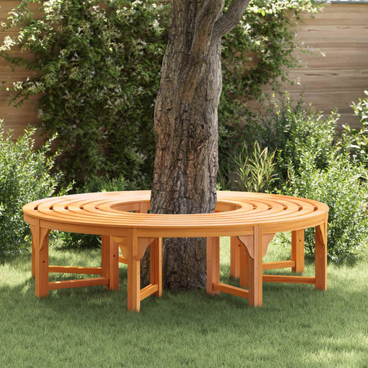 vidaXL Tree Bench 8 -Seater 2 pcs 160 x 80 x 45cm Natural