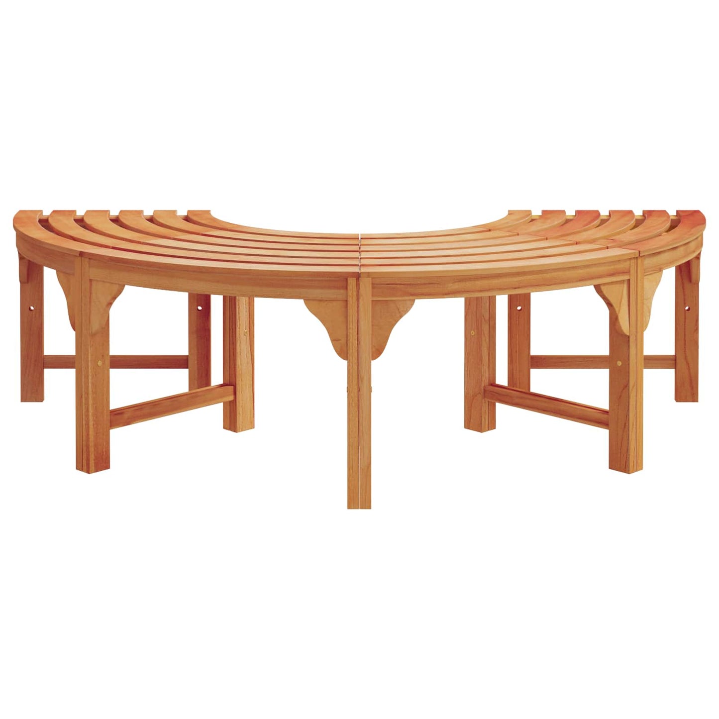 vidaXL Tree Bench 2 pcs Natural 160 x 80 x 45cm Solid Eucalyptus Wood