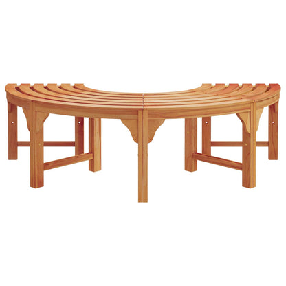 vidaXL Tree Bench 2 pcs Natural 160 x 80 x 45cm Solid Eucalyptus Wood