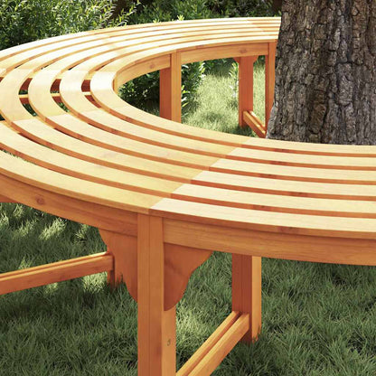 vidaXL Tree Bench 8 -Seater 2 pcs 160 x 80 x 45cm Natural