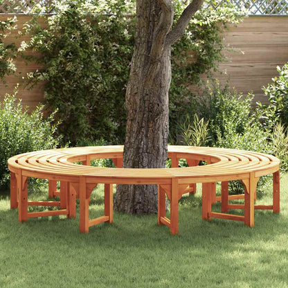 vidaXL Tree Bench 8 -Seater 2 pcs 160 x 80 x 45cm Natural