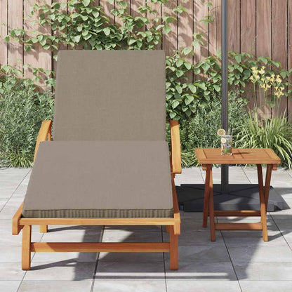 vidaXL Sun Lounger 2 pcs Solid Acacia Wood Taupe