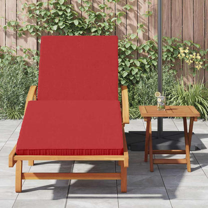 vidaXL Sun Lounger 2 pcs Red Solid Acacia Wood
