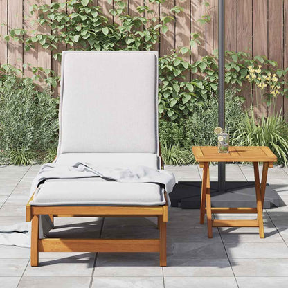 vidaXL Sun Lounger | Set of 2 | Brown | Solid acacia wood | Standard | Foldable