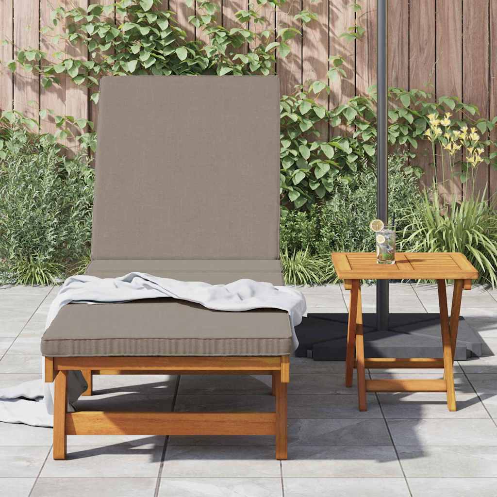 vidaXL Sun Lounger Reclining 1-person 2 pcs Brown Solid Acacia Wood