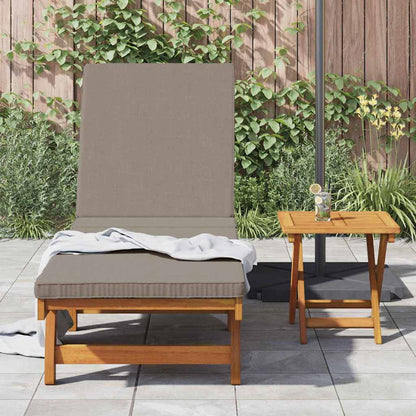 vidaXL Sun Lounger Reclining 1-person 2 pcs Brown Solid Acacia Wood