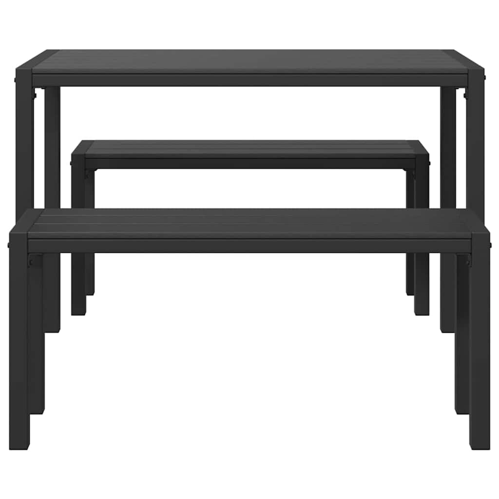 vidaXL Garden Dining Set 3 pcs Anthracite Steel