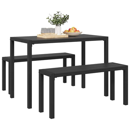 vidaXL Garden Dining Set 3 pcs Anthracite Steel