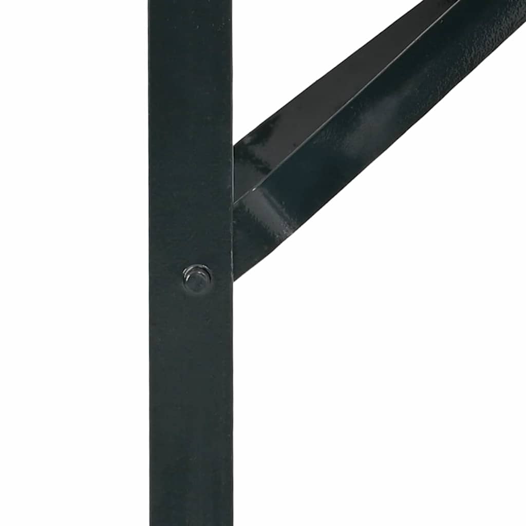 vidaXL Beer Bench Legs Black Powder-Coated Steel