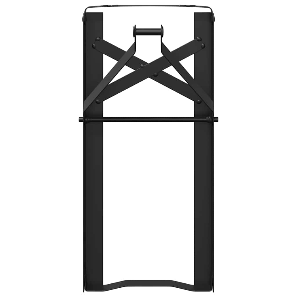 vidaXL Beer Bench Legs Black Powder-Coated Steel