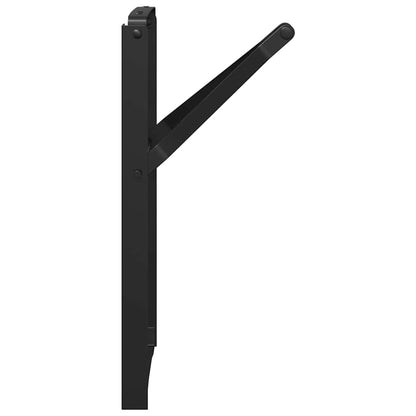 vidaXL Beer Bench Legs Black Powder-Coated Steel