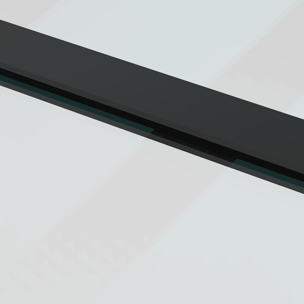 vidaXL Sliding Door with Hardware Set 102x205 cm ESG Glass&Aluminium