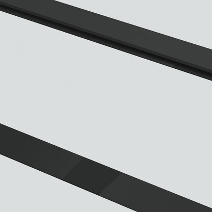 vidaXL Sliding Door with Hardware Set 76x205 cm ESG Glass&Aluminium