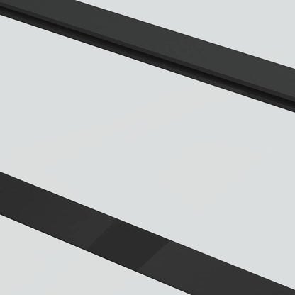 vidaXL Sliding Door with Hardware Set 90x205 cm ESG Glass&Aluminium