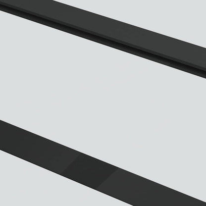 vidaXL Sliding Door with Hardware Set 102x205 cm ESG Glass&Aluminium