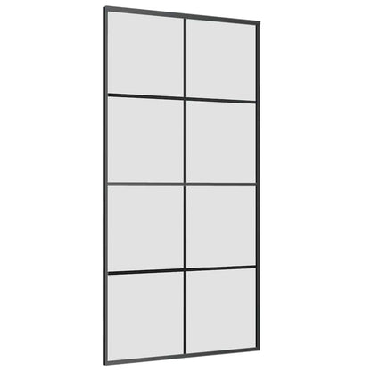 vidaXL Sliding Door with Hardware Set 102,5x205 cm ESG Glass&Aluminium