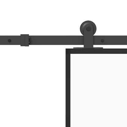vidaXL Sliding Door with Hardware Set 102,5x205 cm ESG Glass&Aluminium