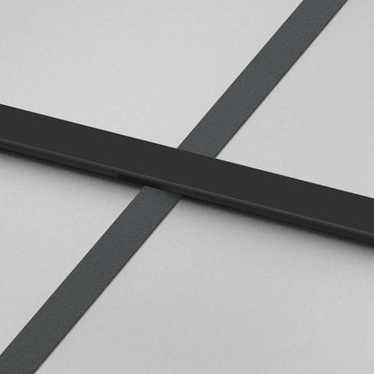 vidaXL Sliding Door with Hardware Set 90x205 cm Tempered Glass&Aluminium