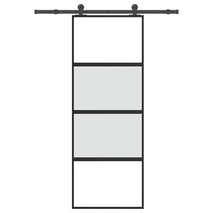 vidaXL Sliding Door with Hardware Set 76x205 cm