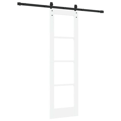 vidaXL Sliding Door ORKDAL White and Black 61 x 198.5 cm