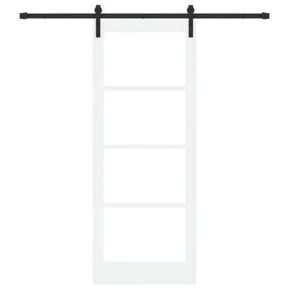 vidaXL Sliding Door ORKDAL White and Black 83 x 211 cm