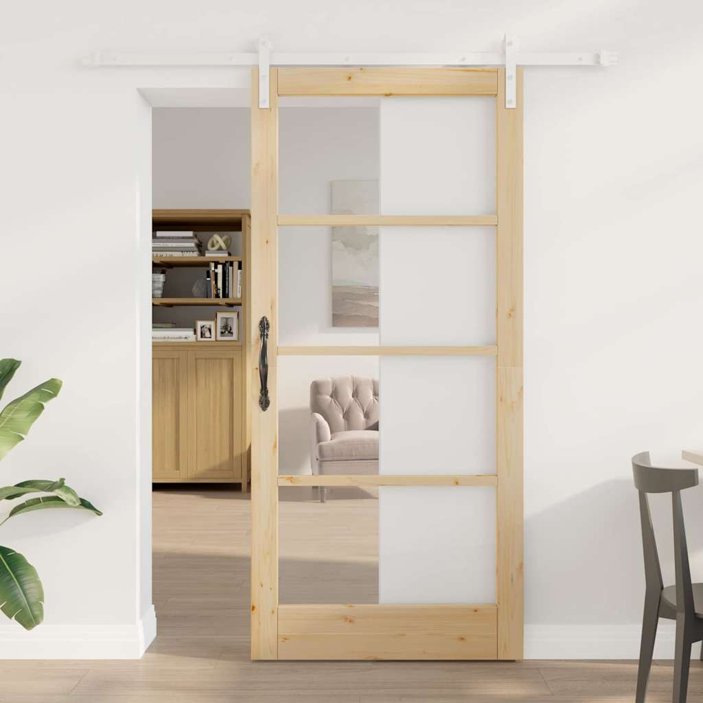 vidaXL Sliding Door ORKDAL Natural 93 x 202 cm