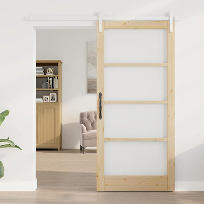 vidaXL Sliding Door ORKDAL Natural 93 x 202 cm