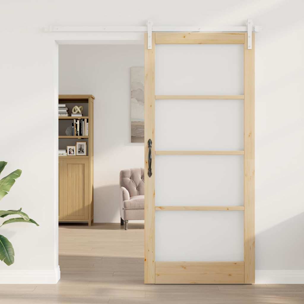 vidaXL Sliding Door ORKDAL Natural 93 x 211 cm